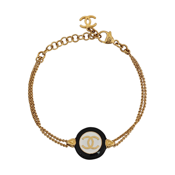 Pulsera de metal dorado