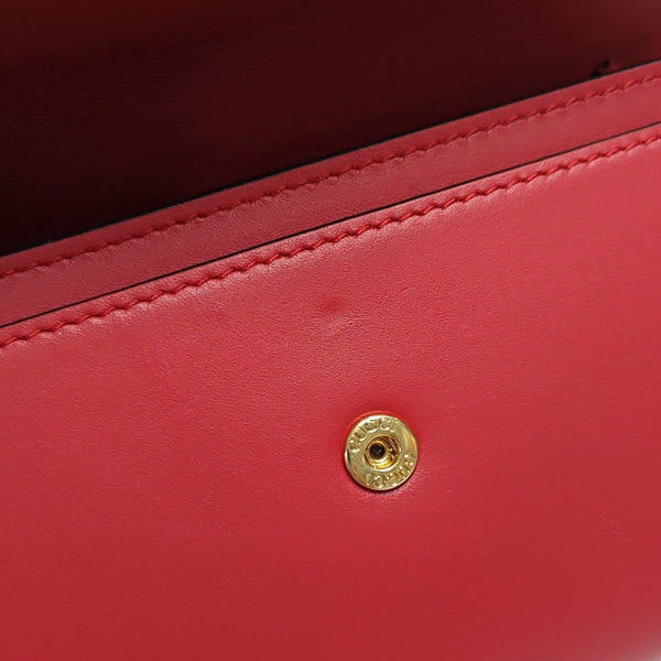 Authenticated pre-owned Sylvie Calfskin Red Wallet - Wallet at Looply