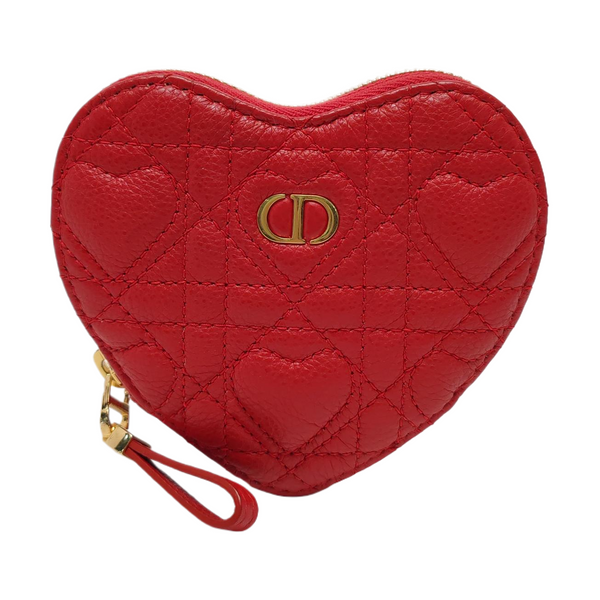 Authenticated pre-owned Dior Caro Calfskin Red - Crossbody Bag at Looply