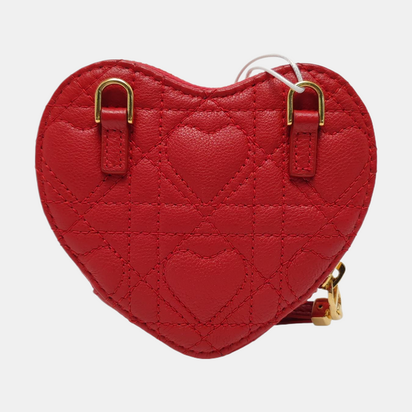 Authenticated pre-owned Dior Caro Calfskin Red - Crossbody Bag at Looply