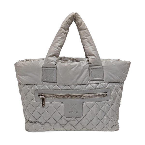 Authenticated pre-owned Coco Cocoon Quilted Nylon Gray - Top Handle Bag at Looply