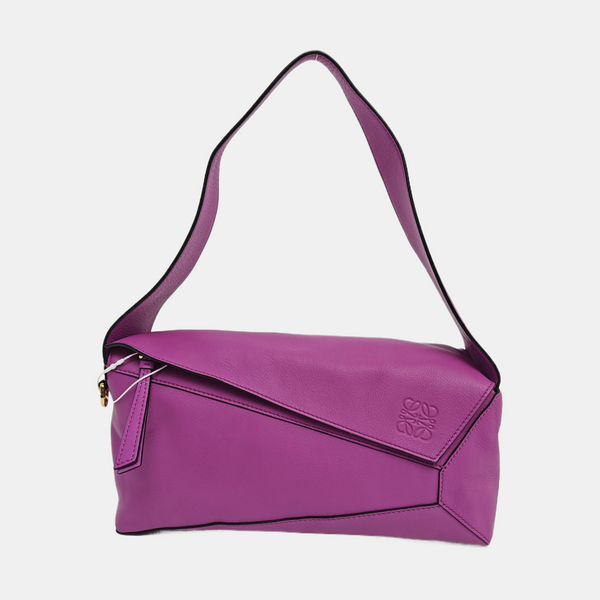 Authenticated pre-owned Puzzle Hobo Calfskin Purple - Top Handle Bag at Looply