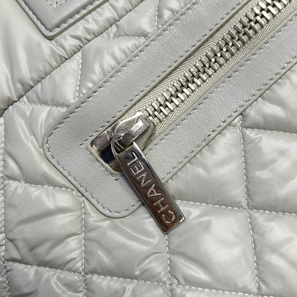 Authenticated pre-owned Coco Cocoon Quilted Nylon Gray - Top Handle Bag at Looply
