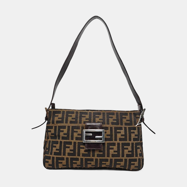 Authenticated pre-owned Baguette Canvas Brown - Top Handle Bag at Looply