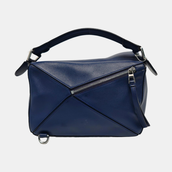 Authenticated pre-owned Puzzle Small Calfskin Blue - Shoulder Bag at Looply