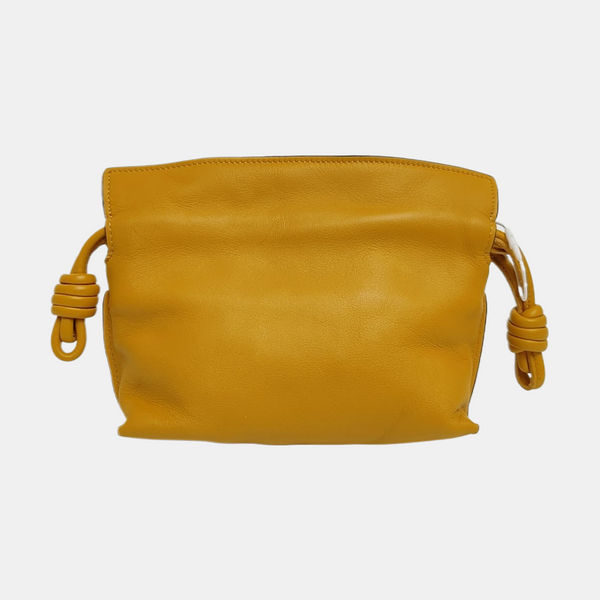 Authenticated pre-owned Flamenco Calfskin Yellow - Clutch at Looply