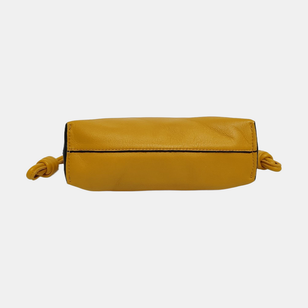 Authenticated pre-owned Flamenco Calfskin Yellow - Clutch at Looply