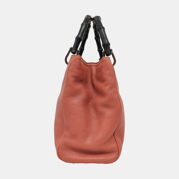 Authenticated pre-owned Bamboo 1947 Calfskin Pink - Top Handle Bag at Looply