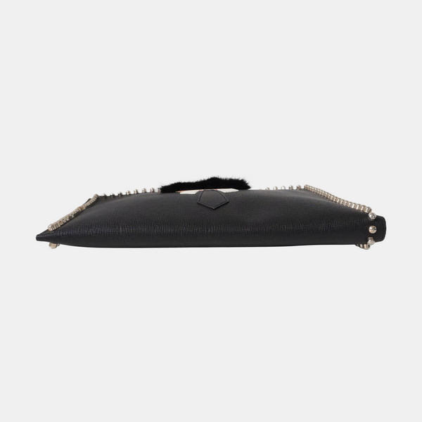 Authenticated pre-owned Karlito Calfskin Black - Clutch at Looply