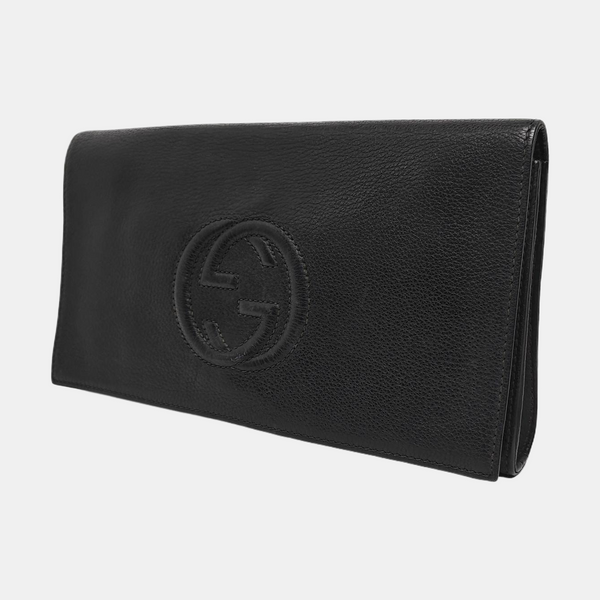 Authenticated pre-owned Soho Calfskin Black - Clutch at Looply