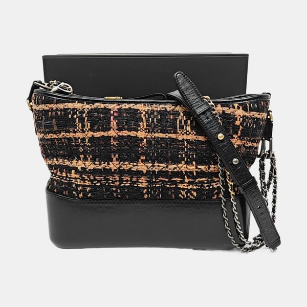 Authenticated pre-owned Gabrielle Medium Wool Black - Shoulder Bag at Looply