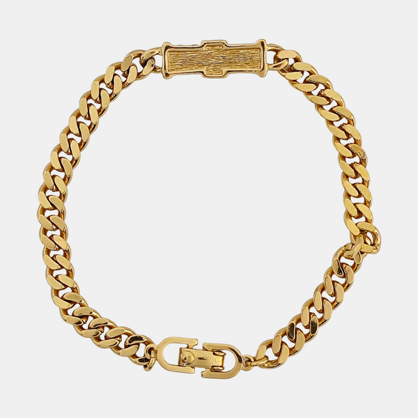 Authenticated pre-owned Petit CD Gold-tone Metal Synthetic Crystal Bracelet - Bracelet at Looply