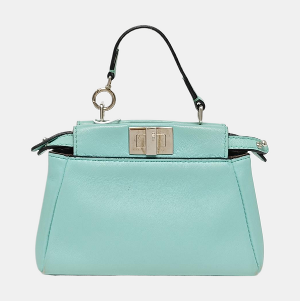 Authenticated pre-owned Peekaboo Mini Calfskin Blue - Handbags at Looply