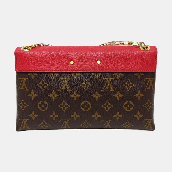 Authenticated pre-owned Pallas Monogram Coated Canvas Brown - Shoulder Bag at Looply