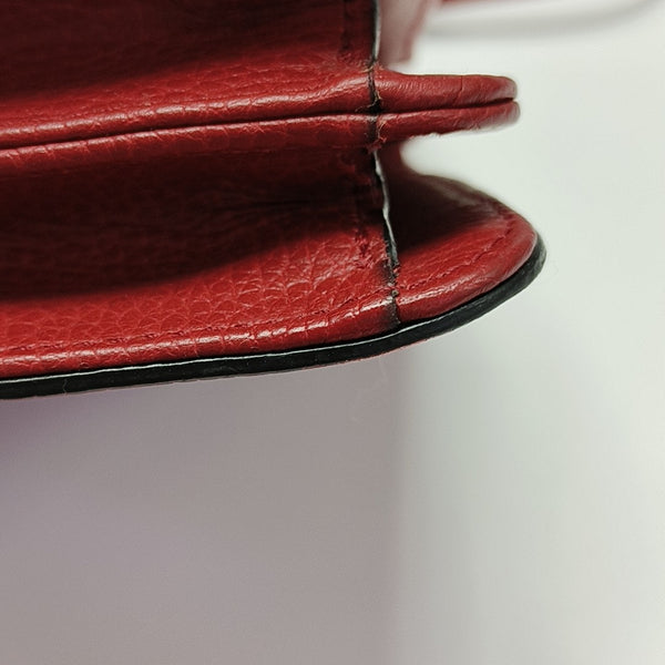Authenticated pre-owned Interlocking G Small Calfskin Red - Crossbody Bag at Looply