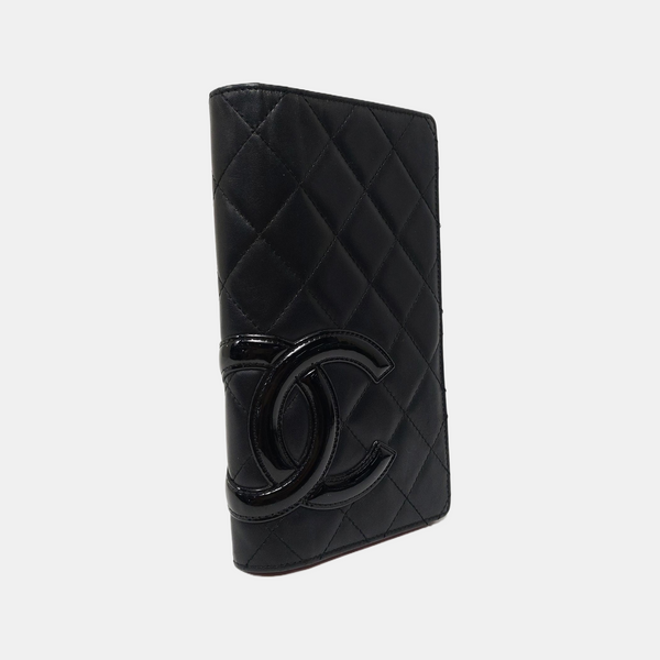 Authenticated pre-owned Cambon Quilted Calfskin Black Wallet - Wallet at Looply