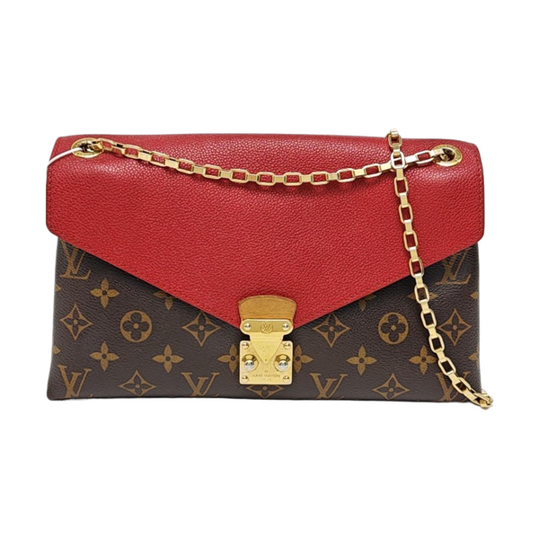 Authenticated pre-owned Pallas Monogram Coated Canvas Brown - Shoulder Bag at Looply