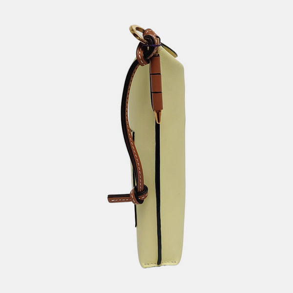 Authenticated pre-owned Gate Calfskin Yellow - Shoulder Bag at Looply