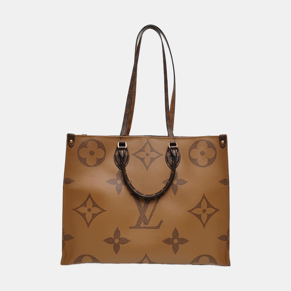 Authenticated pre-owned Onthego GM Monogram Coated Canvas Brown - Shoulder Bag at Looply
