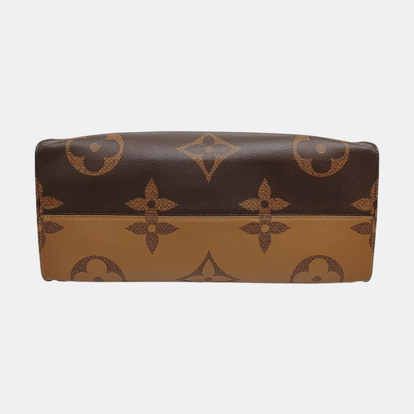 Authenticated pre-owned Onthego GM Monogram Coated Canvas Brown - Shoulder Bag at Looply