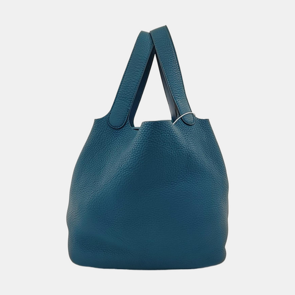 Authenticated pre-owned Picotin Lock Clemence Green - Top Handle Bag at Looply
