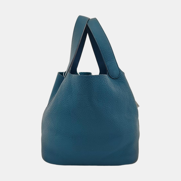 Authenticated pre-owned Picotin Lock Clemence Green - Top Handle Bag at Looply