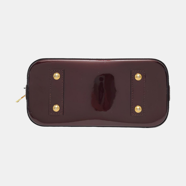 Authenticated pre-owned Alma BB Patent Leather Burgundy - Shoulder Bag at Looply