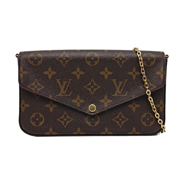 Authenticated pre-owned Félicie Monogram Coated Canvas Brown - Shoulder Bag at Looply