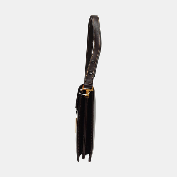 Calfskin Shoulder Bag Brown