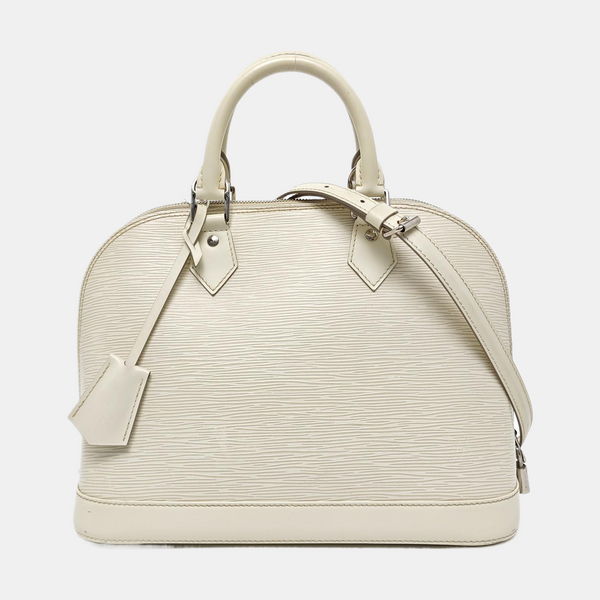 Authenticated pre-owned Alma PM Epi White - Shoulder Bag at Looply