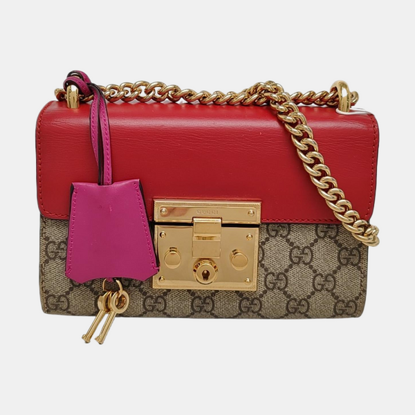 Authenticated pre-owned Padlock Small Monogram Coated Canvas Multicolor - Shoulder Bag at Looply