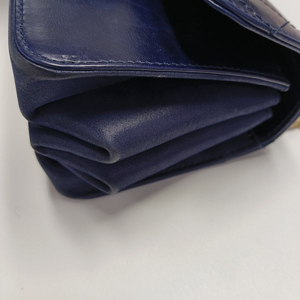 Authenticated pre-owned Classic Flap Quilted Calfskin Blue - Shoulder Bag at Looply