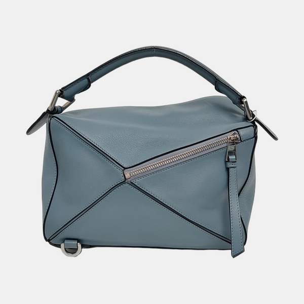 Authenticated pre-owned Puzzle Small Calfskin Blue - Shoulder Bag at Looply
