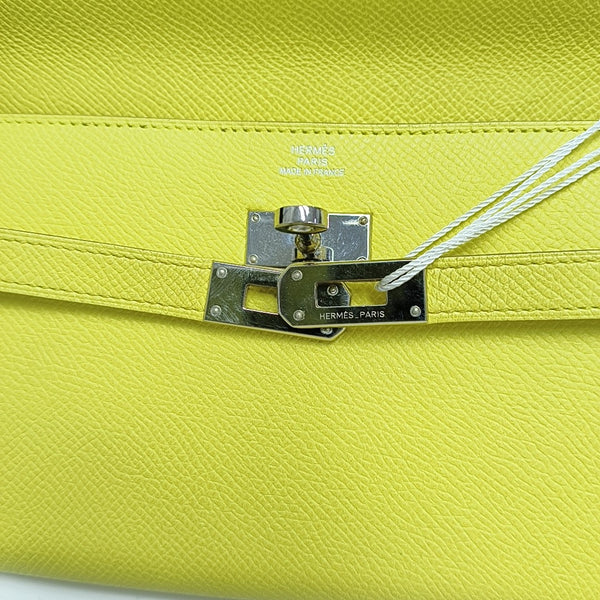 Authenticated pre-owned Kelly Epsom Yellow Wallet - Wallet at Looply