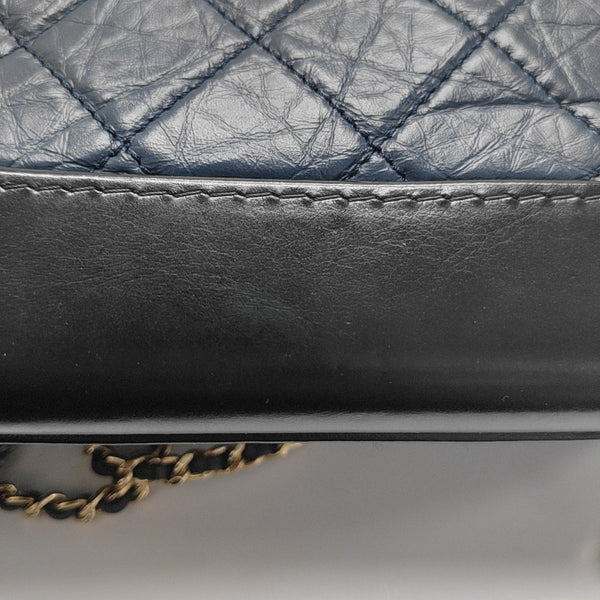 Authenticated pre-owned Gabrielle Quilted Calfskin Blue - Shoulder Bag at Looply