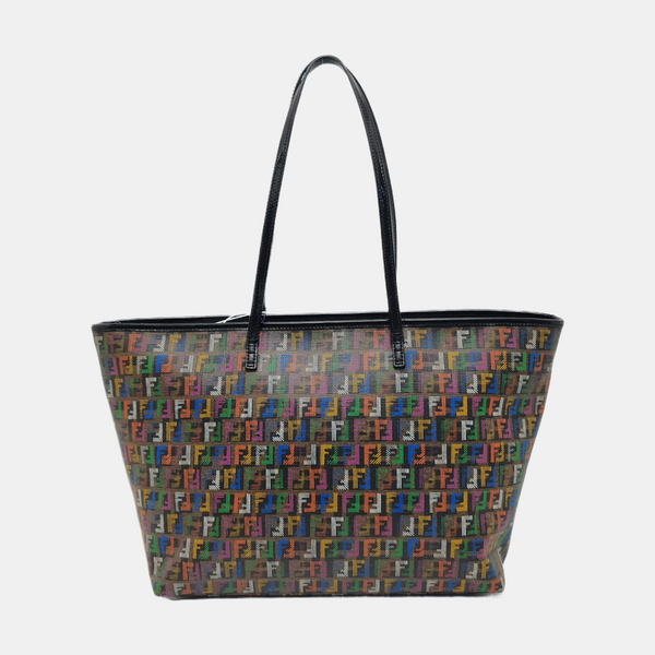 Coated Canvas Tote Bag Black