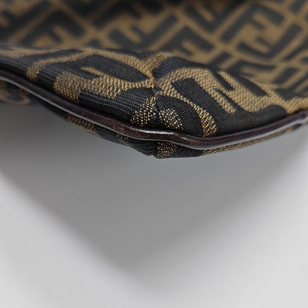 Monogram Canvas Shoulder Bag Brown
