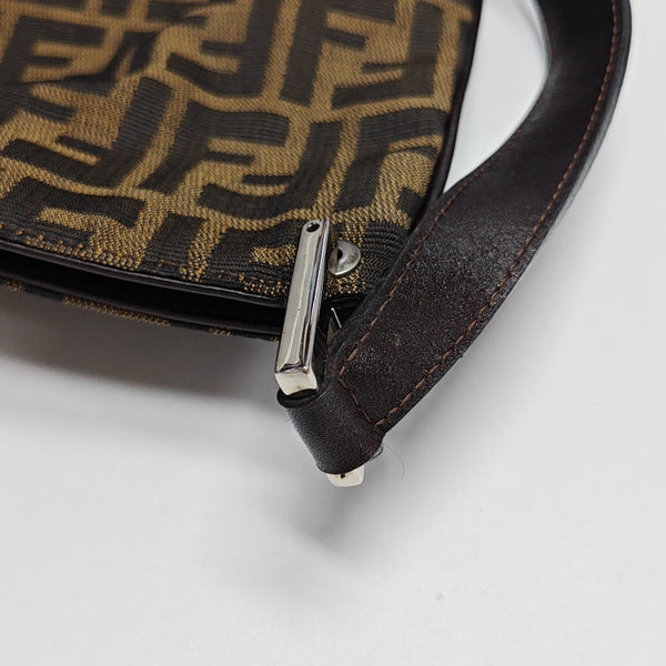 Monogram Canvas Shoulder Bag Brown