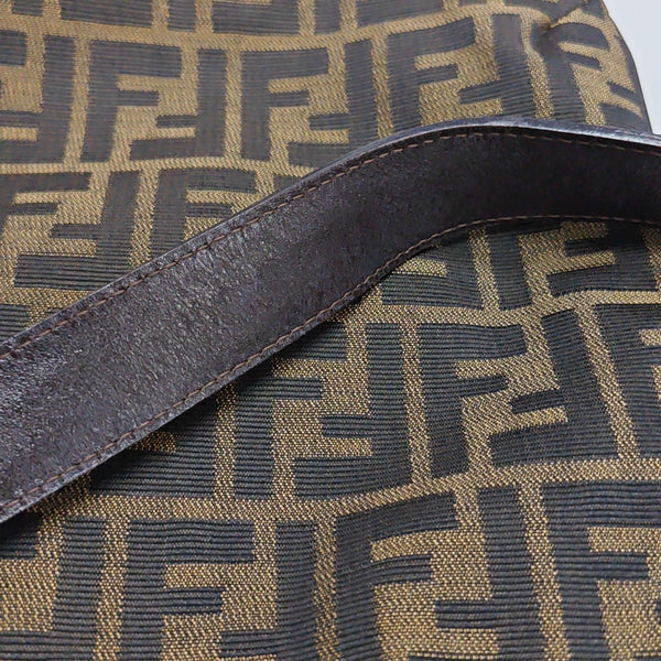 Monogram Canvas Shoulder Bag Brown
