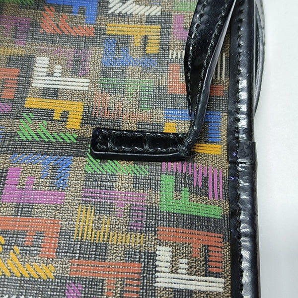 Coated Canvas Tote Bag Black