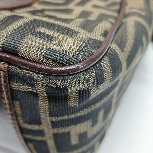 Canvas Top Handle Bag Brown