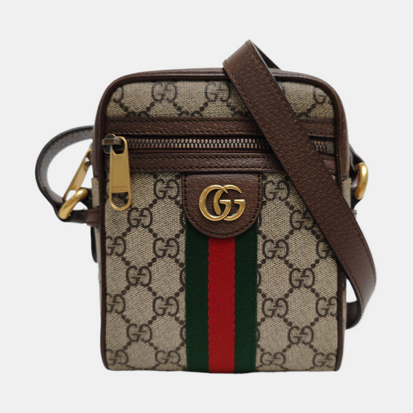 Authenticated pre-owned Ophidia Small Monogram Coated Canvas Beige - Handbags at Looply