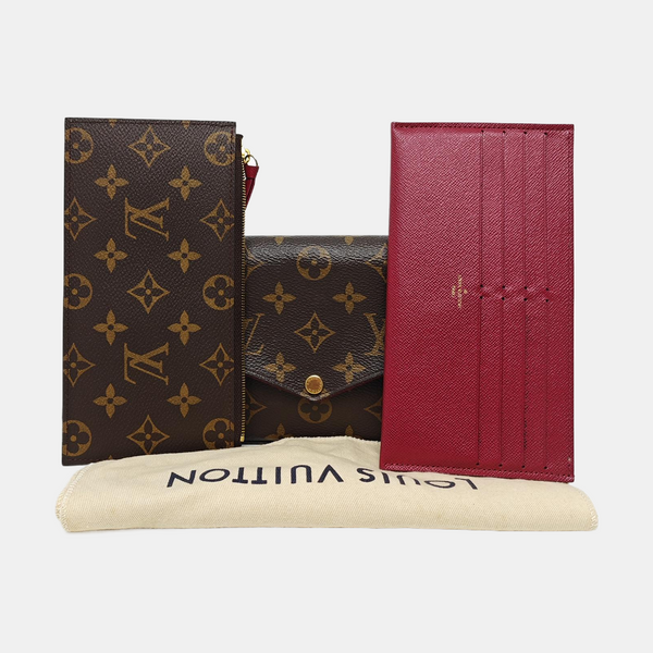 Authenticated pre-owned Félicie Monogram Coated Canvas Brown - Shoulder Bag at Looply