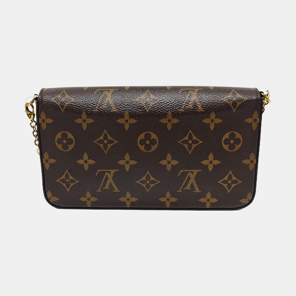 Authenticated pre-owned Félicie Monogram Coated Canvas Brown - Shoulder Bag at Looply
