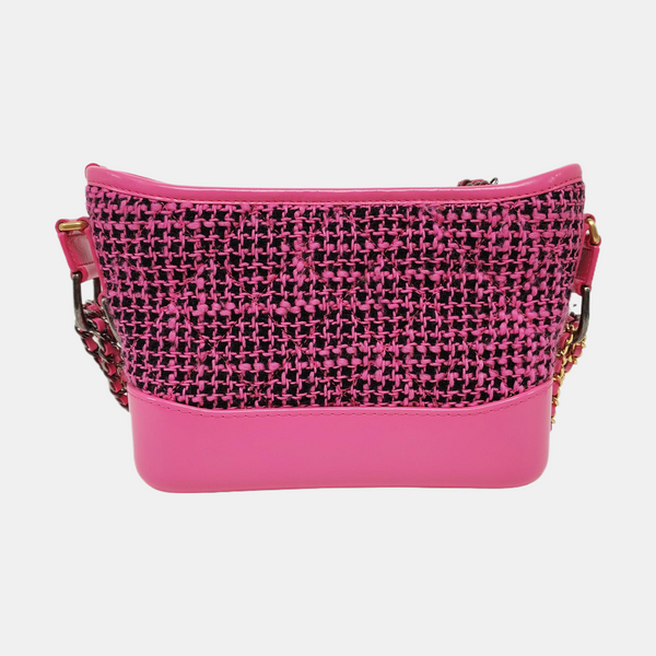 Authenticated pre-owned Gabrielle Small Quilted Wool Pink - Shoulder Bag at Looply