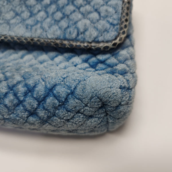 Quilted Velvet Blue