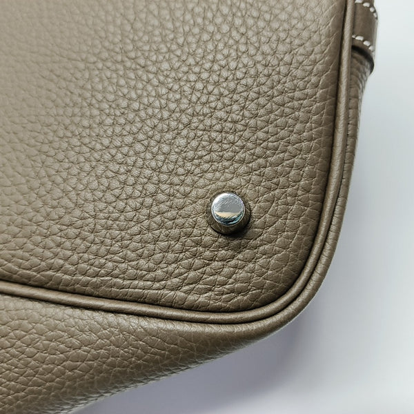 Authenticated pre-owned Picotin Lock 22 Clemence Gray - Top Handle Bag at Looply