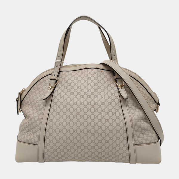 Authenticated pre-owned Microguccissima Calfskin White - Shoulder Bag at Looply