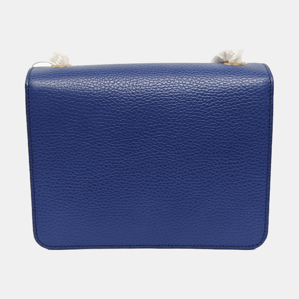 Authenticated pre-owned Interlocking G Small Calfskin Blue - Shoulder Bag at Looply