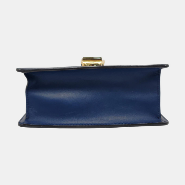 Authenticated pre-owned Sylvie Small Calfskin Blue - Shoulder Bag at Looply